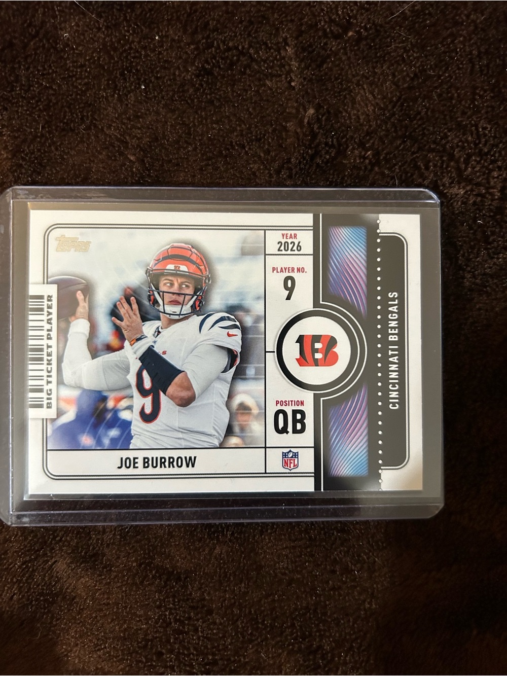 Topps Cincinnati Bengals Trading Card - White/Orange/Black